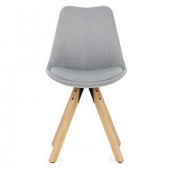 Sedia Tessuto Legno - Aero Grigio 