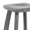 Sgabello Legno - Oslo Grigio