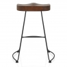 Freedom Black Stool Dark Wood