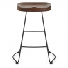 Freedom Black Stool Dark Wood