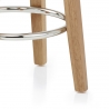 Sgabello Ecopelle Rovere - Ikon