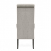 Sedia Velluto Legno - Carlo Grigio