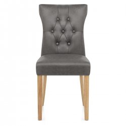 Sedia Ecopelle Legno - Bradbury Nero