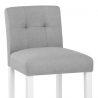 Sgabello Tessuto Legno - Crawford Grigio
