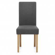 Sedia Tessuto Legno - Jackson Grigio Scuro