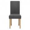 Sedia Tessuto Legno - Jackson Grigio Scuro
