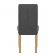 Sedia Tessuto Legno - Jackson Grigio Scuro