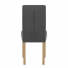 Sedia Tessuto Legno - Jackson Grigio Scuro