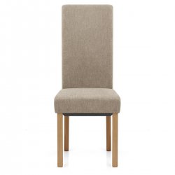 Sedia Tessuto Legno - Carolina Grigio Oscuro