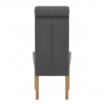 Sedia Tessuto Legno - Carolina Grigio Oscuro