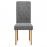 Sedia Tessuto Legno - Portland Grigio
