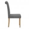 Sedia Tessuto Legno - Portland Grigio