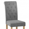 Sedia Tessuto Legno - Portland Grigio