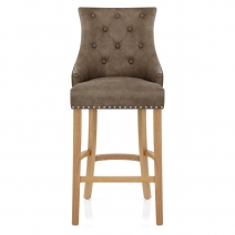 Sgabello Ecopelle Anticata Quercia - Ascot Marrone