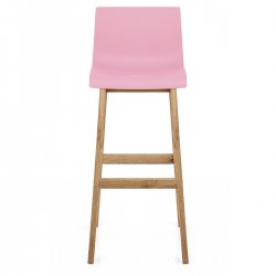 Sgabello Resina Legno - Drift Grigio