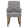 Sedia Tessuto Legno - Broadway Grigio