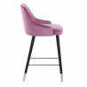 Sgabello Velluto Legno - Glam Rosa