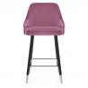 Sgabello Velluto Legno - Glam Rosa
