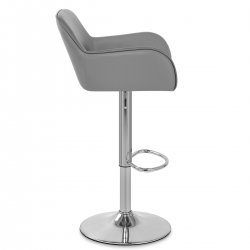 Sgabello Ecopelle Satinato - Berlin Blanco