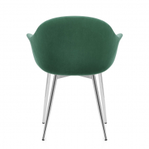 Sedia da pranzo Velluto Cromata - Flare Verde