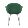 Sedia da pranzo Velluto Cromata - Flare Verde