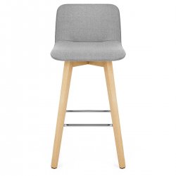 Sgabello Tessuto Quercia - Tide Crema