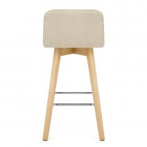 Sgabello Tessuto Quercia - Tide Crema