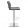 Sgabello Vero Cuoio Satinato - Paradis Deluxe Grigio