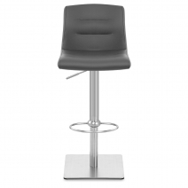 Sgabello Vero Cuoio Satinato - Paradis Deluxe Grigio