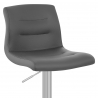 Sgabello Vero Cuoio Satinato - Paradis Deluxe Grigio