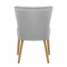 Sedia Velluto Quercia - City Grigio