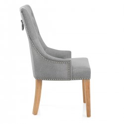 Sedia Tessuto Quercia - Ascot Grigio