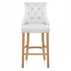 Sgabello Pelle Rigenerata Quercia - Ascot Nero