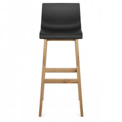 Sgabello Resina Legno - Drift Grigio