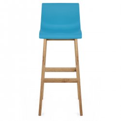 Sgabello Resina Legno - Drift Grigio