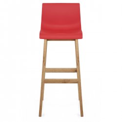 Sgabello Resina Legno - Drift Grigio