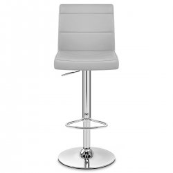 Sgabello Ecopelle Cromato - Breakfast Nero