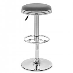 Sgabello da bar Ecopelle Cromato - Java