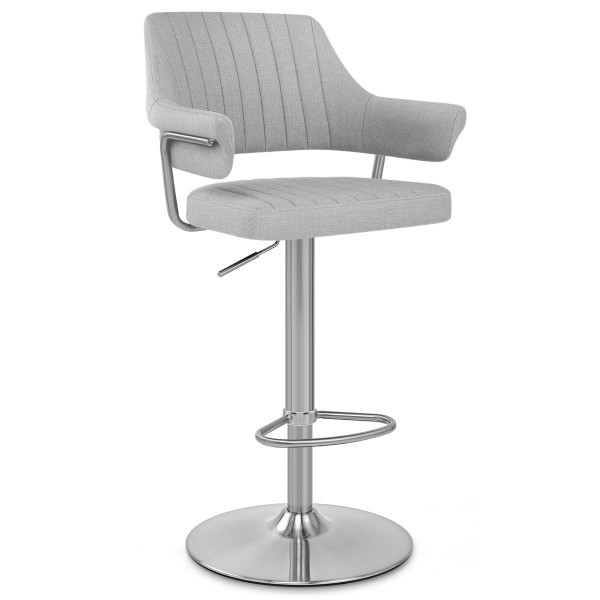 Sgabello Tessuto Satinato - Skyline Grigio Sgabello Tessuto Satinato - Skyline Grigio