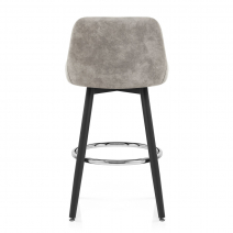 Sgabello Tessuto Metallo - Hamilton Grigio