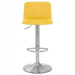 Sgabello Ecopelle Satinato - Cape Arancione