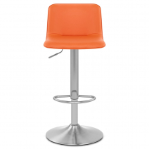 Sgabello Ecopelle Satinato - Cape Arancione