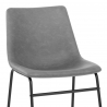 Sedia Ecopelle Anticata Satinata - Bucket Grigio