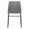 Sedia Ecopelle Anticata Satinata - Bucket Grigio