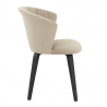 Sedia da pranzo Velluto Legno - Scroll