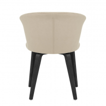 Sedia da pranzo Velluto Legno - Scroll