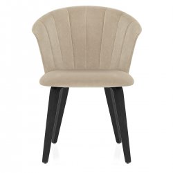 Sedia da pranzo Velluto Legno - Scroll