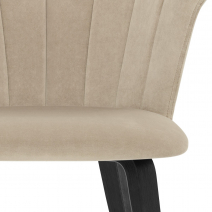 Sedia da pranzo Velluto Legno - Scroll