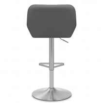 Sgabello Ecopelle Satinato - Detroit Grigio