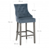 Ascot Stool Grey Legs